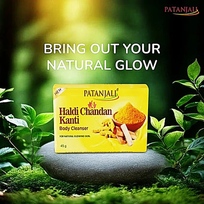 Patanjali Haldi Chandan Kanti Body Cleanser Turmeric Sandalwood Soap, 45 g