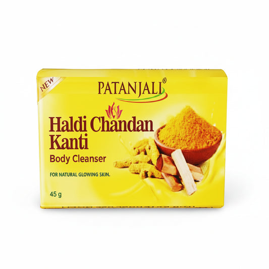 Patanjali Haldi Chandan Kanti Body Cleanser Turmeric Sandalwood Soap, 45 g