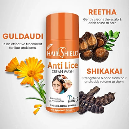Hairshield Anti Lice Cream Wash, 30 ml