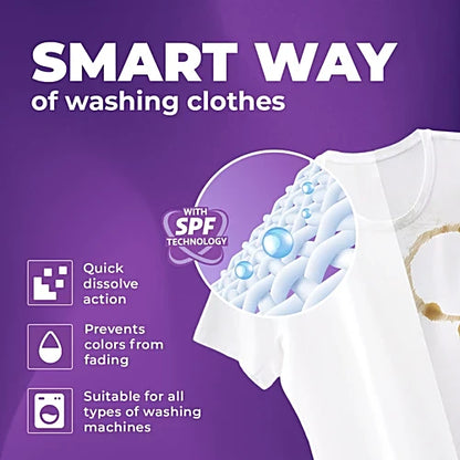 Ghadi Smart Matic TopFront Load Lavender Fragrance Detergent Powder, 85 g