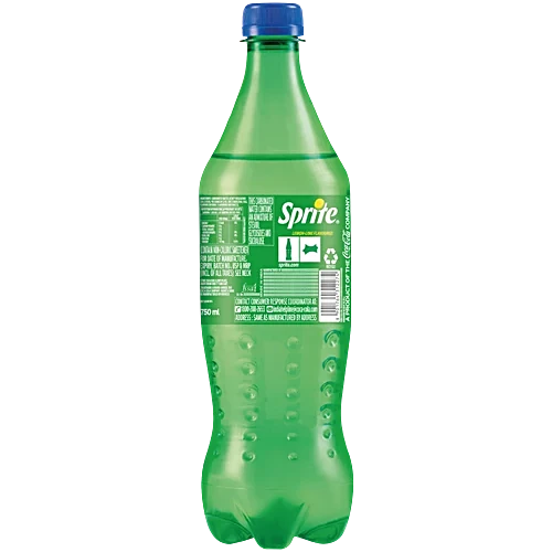 Sprite Zero Sugar Lemon-Lime Flavoured Carbonated Water, 750 ml PET Bottle