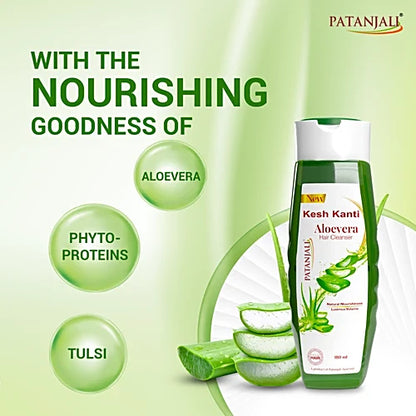 Patanjali Kesh Kanti AloeVera Hair Cleanser, 180 ml