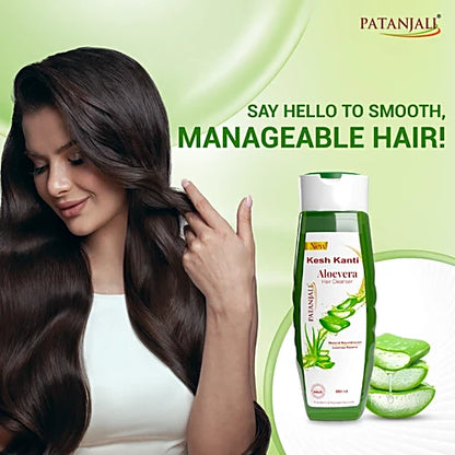 Patanjali Kesh Kanti AloeVera Hair Cleanser, 180 ml