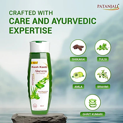 Patanjali Kesh Kanti AloeVera Hair Cleanser, 180 ml