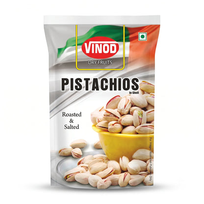 Vinod Dry Fruits Premium Pistachios (Pista), Roasted & Salted, 250 g