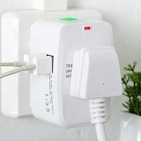 Worldwide Travel Adapter with Built in Dual USB Charger Ports