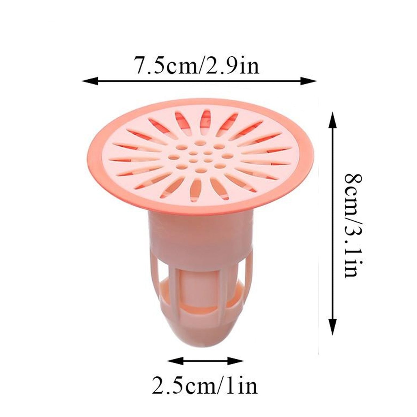 7968 Deodorant Floor Drain Core Silicone Drain Stopper Insectproof Anti-odor Hair Trap Plug Trap For Kitchen Bathroom Toilet