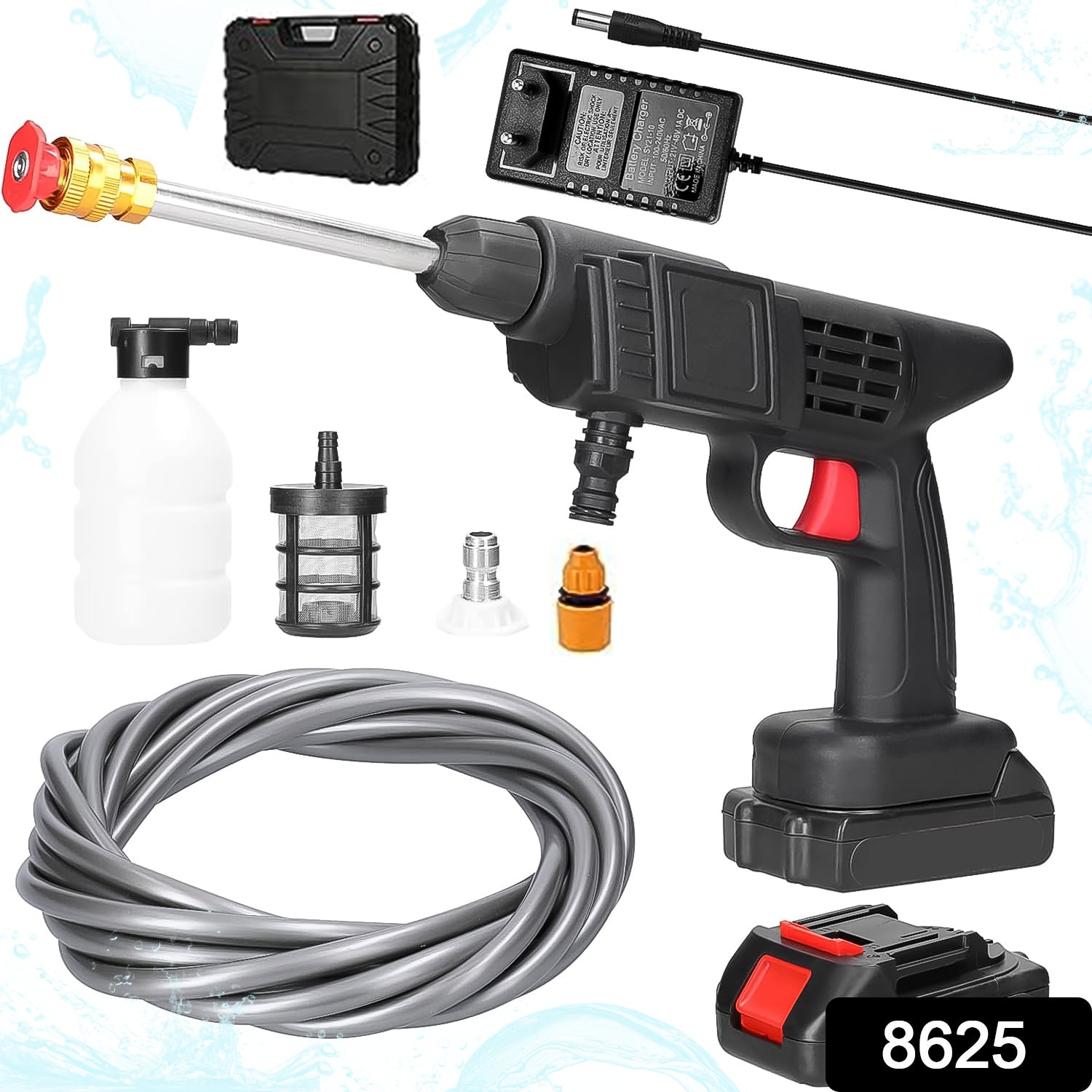 48v Car Washer Gun Wireless High Pressure Washer Water Spray Gun Car Washing Kit