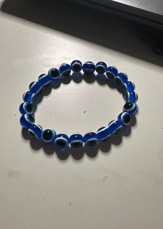 Evil Eye Bracelet Blue Beads