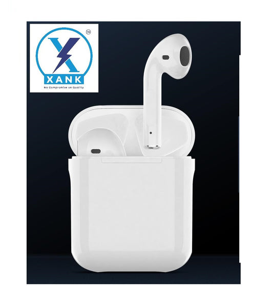 XANK i12 Earbuds with Charging Case Support All Smartphones & Tablets (White)