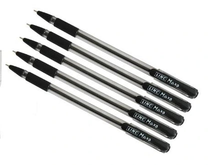 Linc Maxo Fine Ball Pen - Black, 1 Packet, 5 Pcs