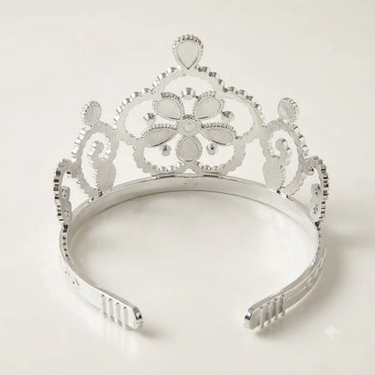 Kids Princess Crown Tiara for Girls, Silver