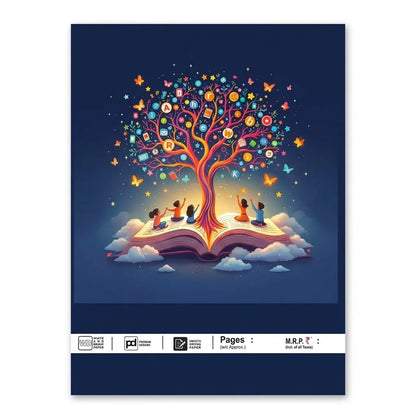 Discovery 3-in-1 Combined Practice Notebook / Copy for Kids - Hindi, English & Math, 164 Pages