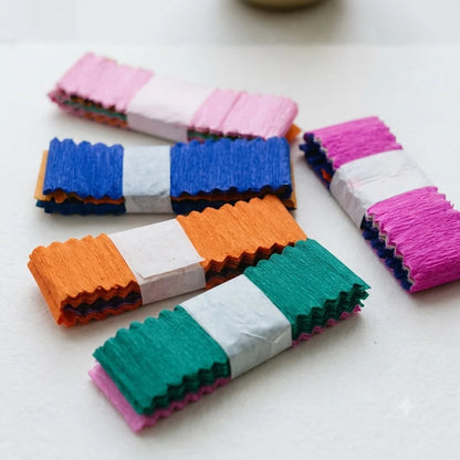 Party Decoration Crepe Paper Ribbon | Assorted Colour, 5 pcs