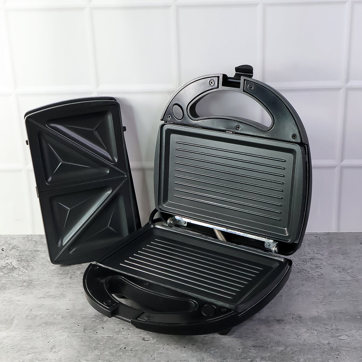 Orbit Sandwich Maker With Interchangeable Plates (800w  1 Pc)