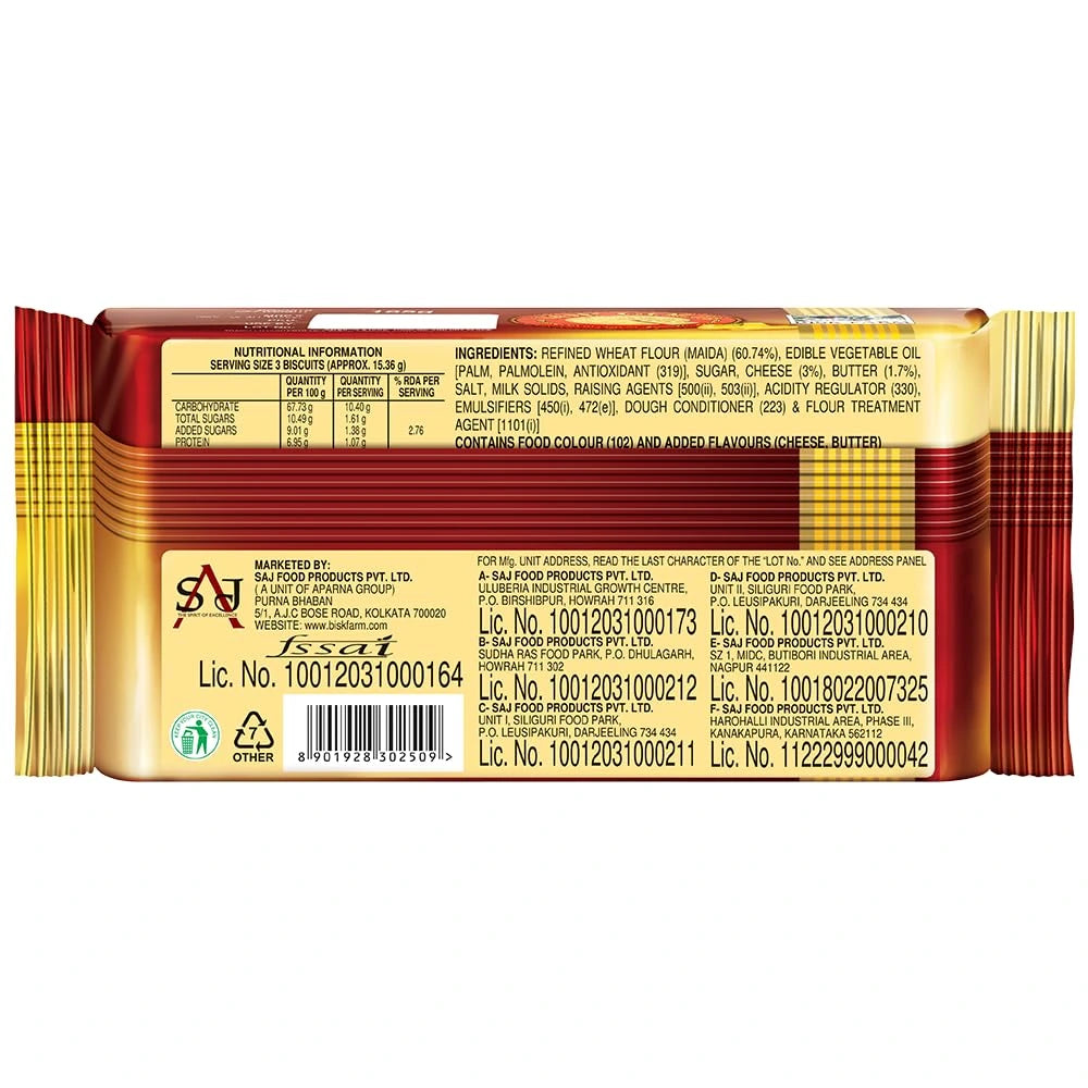 Bisk Farm Biscuits - Top Gold, 189 g