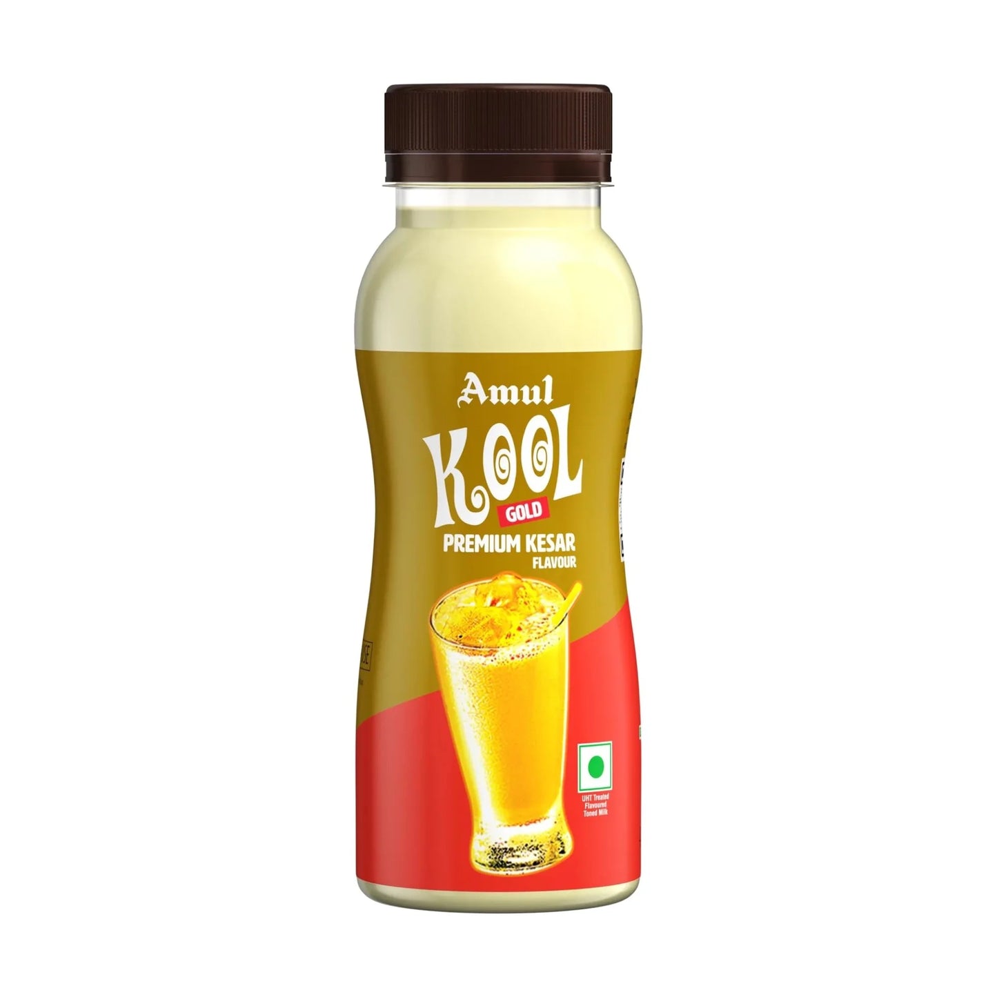 Amul Gold Kool Premium Kesar Flavoured Milk, 180 ml