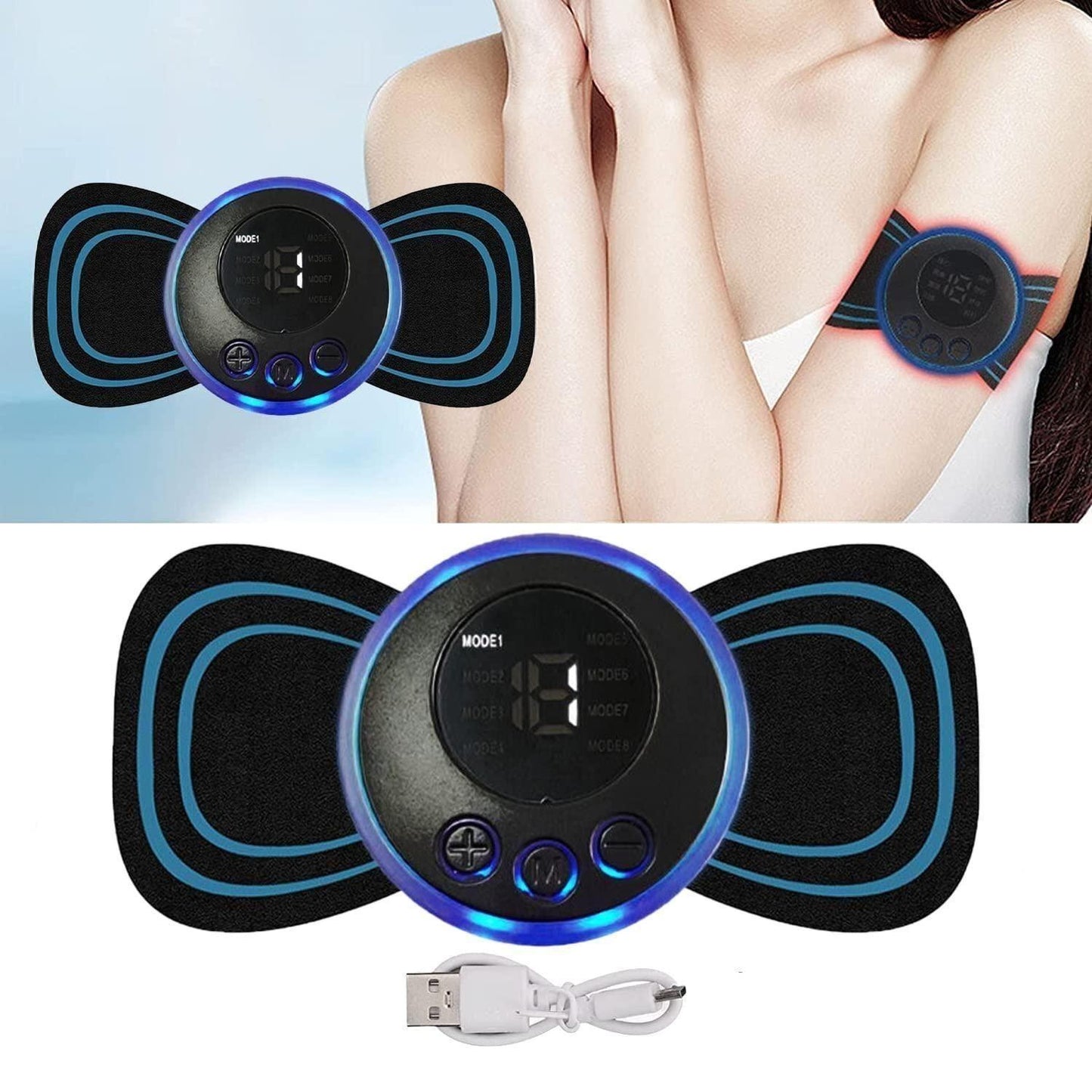 Reusable EMS Bioelectric Acupoints Massager Pad