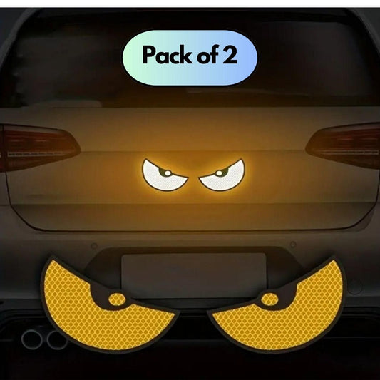 4 Pieces Monster Eyes Car Reflective Stickers Pack of 2