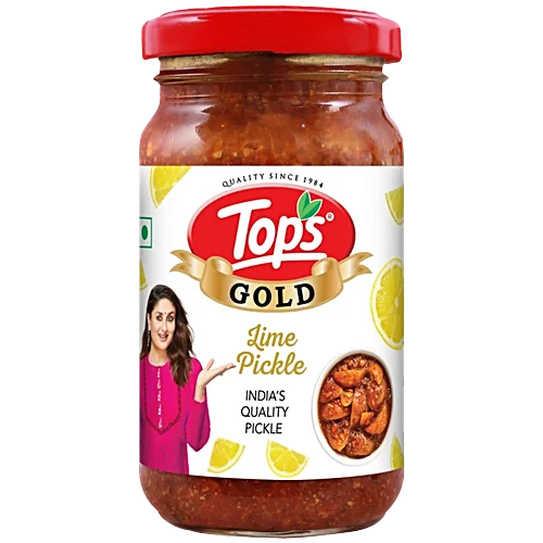 Tops Gold Lime Pickle, 200 g Bottle
