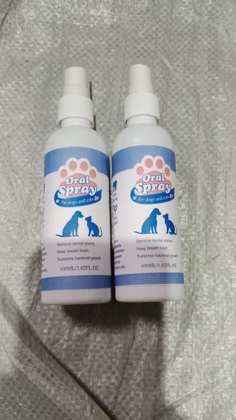 Petry Teeth Cleaning Spray for Dogs & Cats 100ml (Pack of 2)