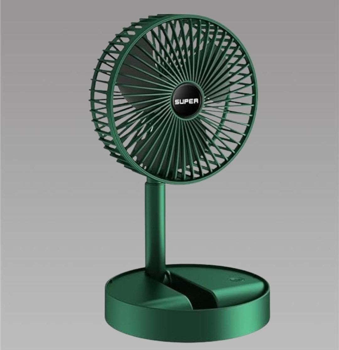 Adjustable Height Telescopic Rechargeable Standing Fan Rechargeable Pedestal Fan