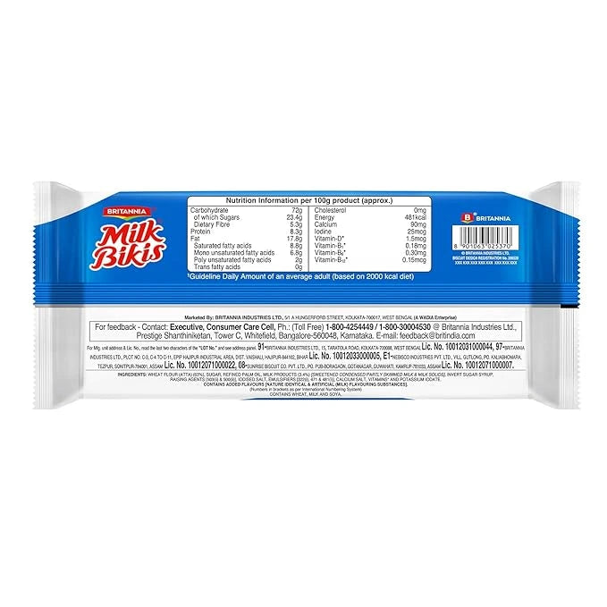 Britannia Milk Bikis Biscuits, 280 g