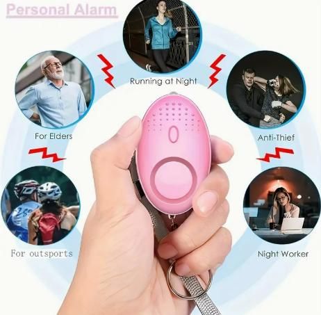 Alarm Keychain Safety Personal Keyring Emergency Warning Sound Equipment