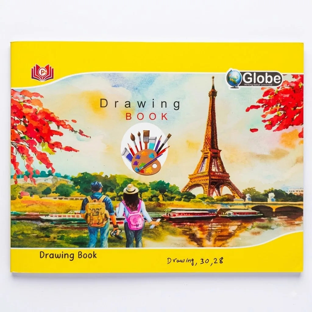 Globe Drawing Notebook / Copy for Students, 28 Pages