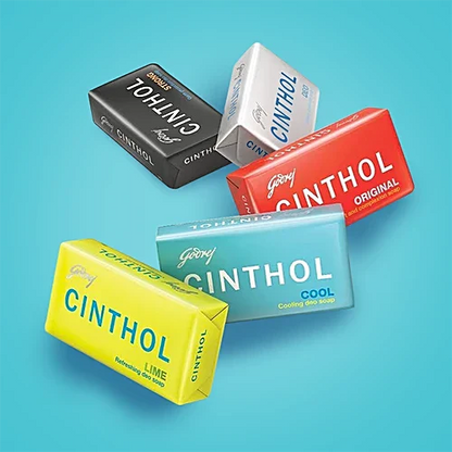 Cinthol Cool Menthol + Active Deo Fragrance Soap, 99.9% Germ Protection, 75 g