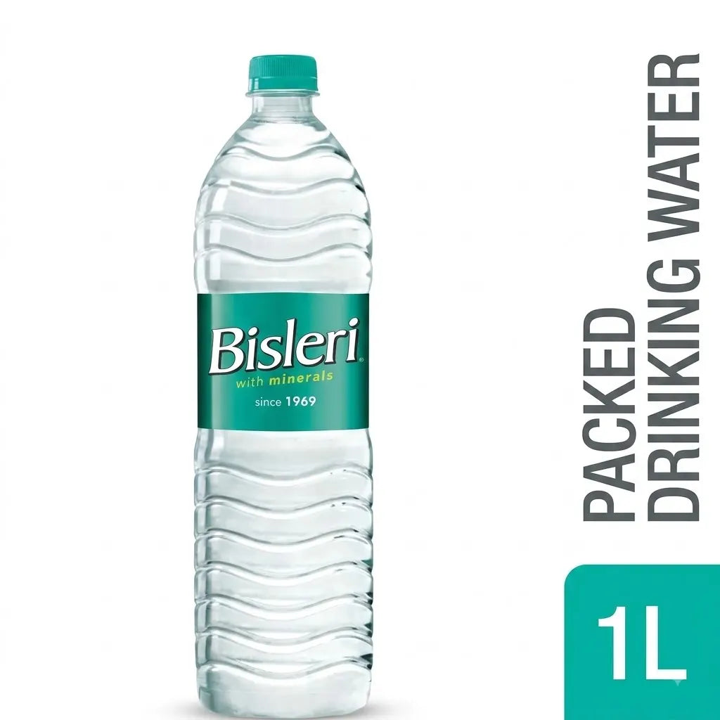 Bisleri Packaged Drinking Water - With Added Minerals, 1 L Bottle