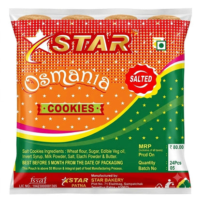 Star Osmania Cookies, 24 Pcs