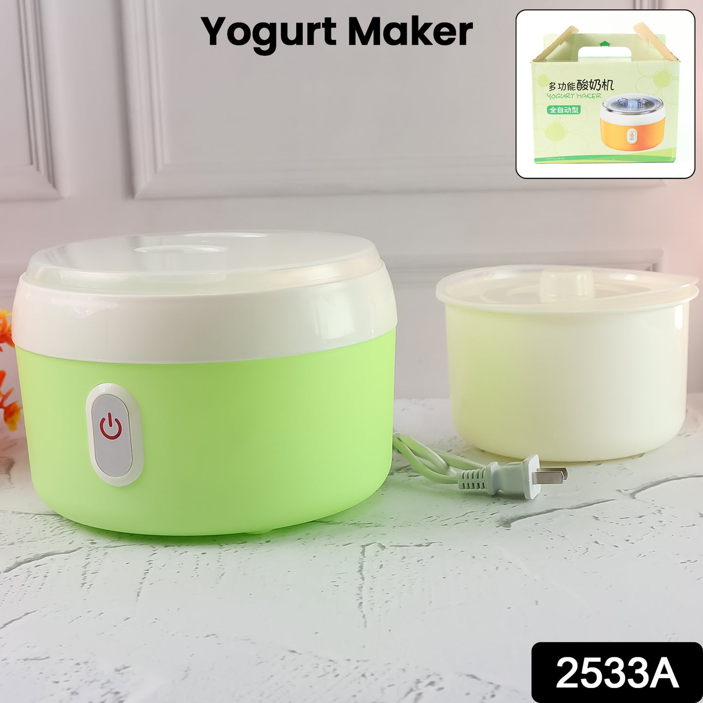 2533a Electric Yogurt Maker Used In All Kinds Of Household And Kitchen Places For Making Yoghurt.
