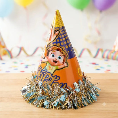 Cocomelon Theme Happy Birthday Cap for Kids, 1 pc