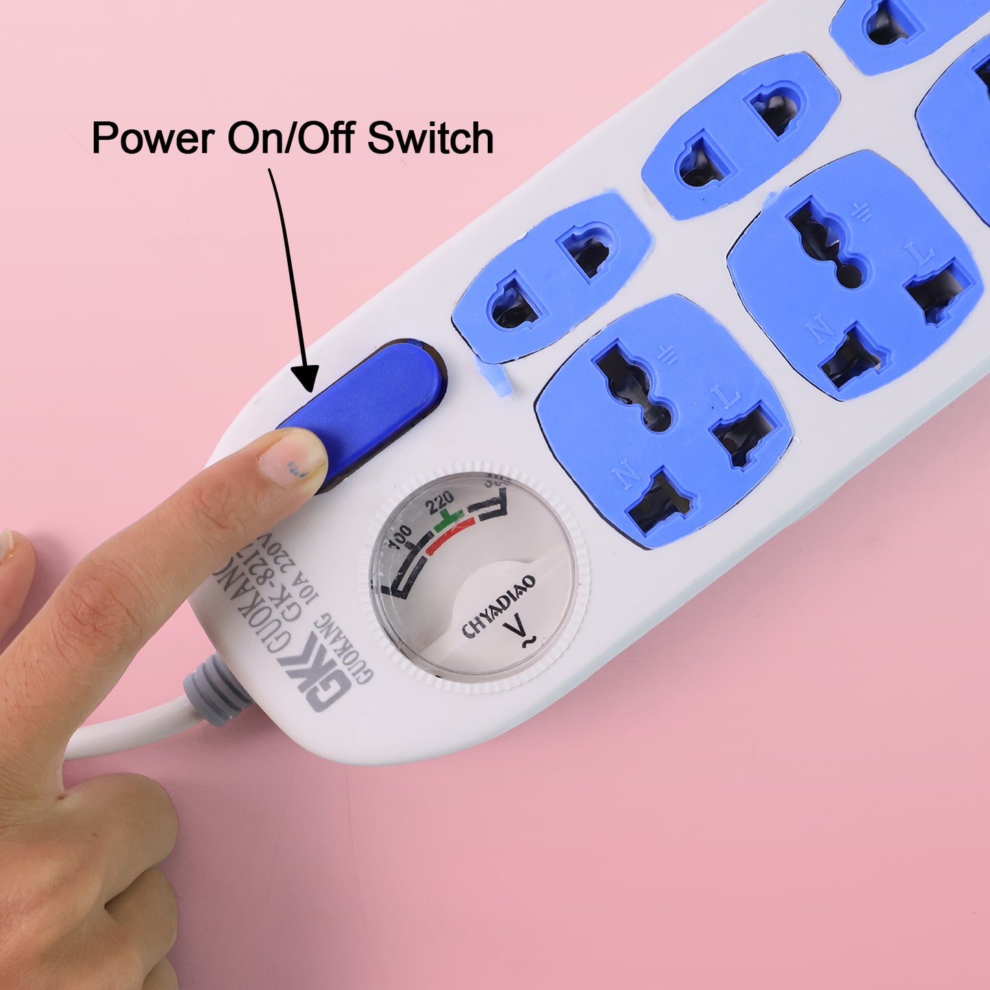 Heavy Duty Multi 8 Socket Extension Board (1 Pc)