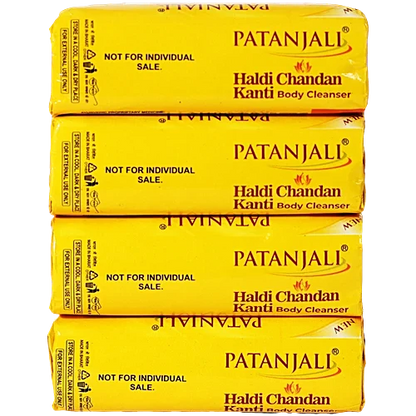 Patanjali Haldi Chandan Kanti Body Cleanser, 150 g (Pack of 4)