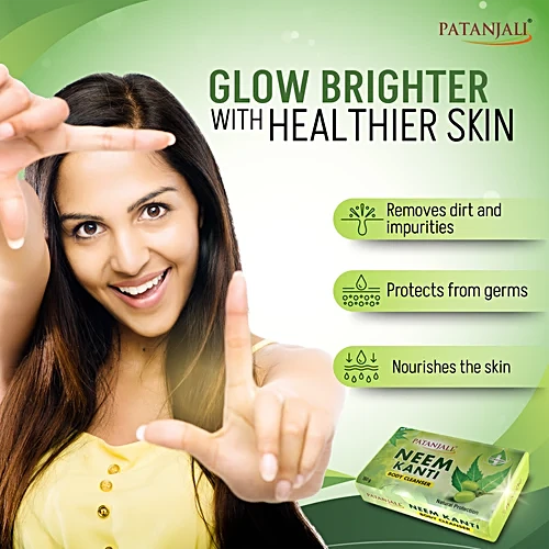 Patanjali Neem Kanti Body Cleanser, 150 g (Pack of 4)