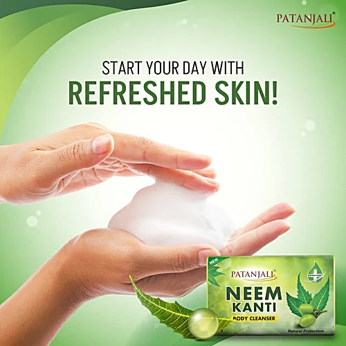 Patanjali Neem Kanti Body Cleanser, 150 g (Pack of 4)