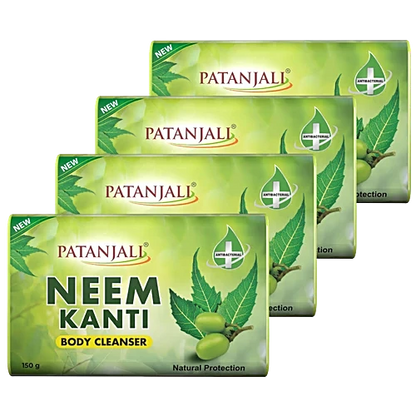 Patanjali Neem Kanti Body Cleanser, 150 g (Pack of 4)