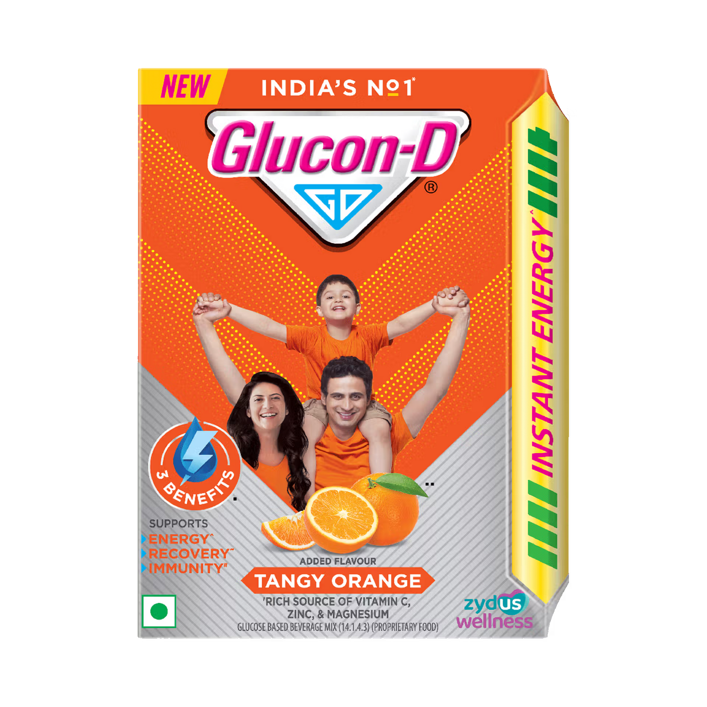 Glucon-D Instant Energy Tangy - Orange, 200 g