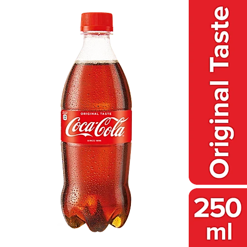 Coca Cola Soft Drink, 250 ml Bottle