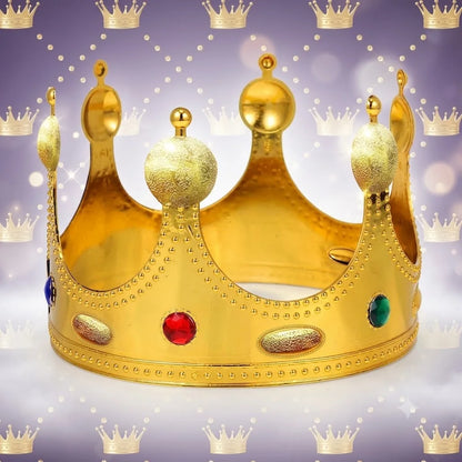 Royal King Crown for Boys, Golden