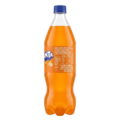 Fanta Orange Flavoured Soft Drink, 1 L PET Bottle