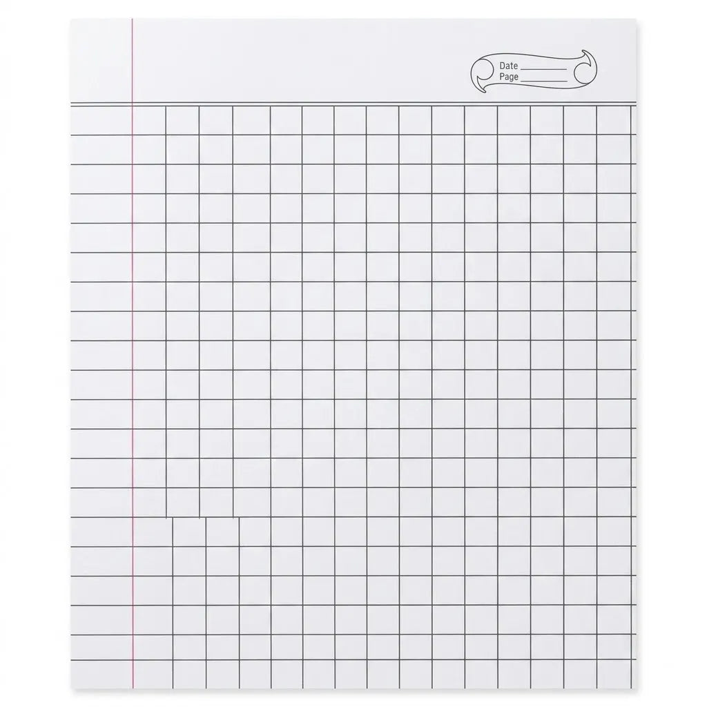 Discovery Math Box Notebook / Copy for Students, 164 Pages