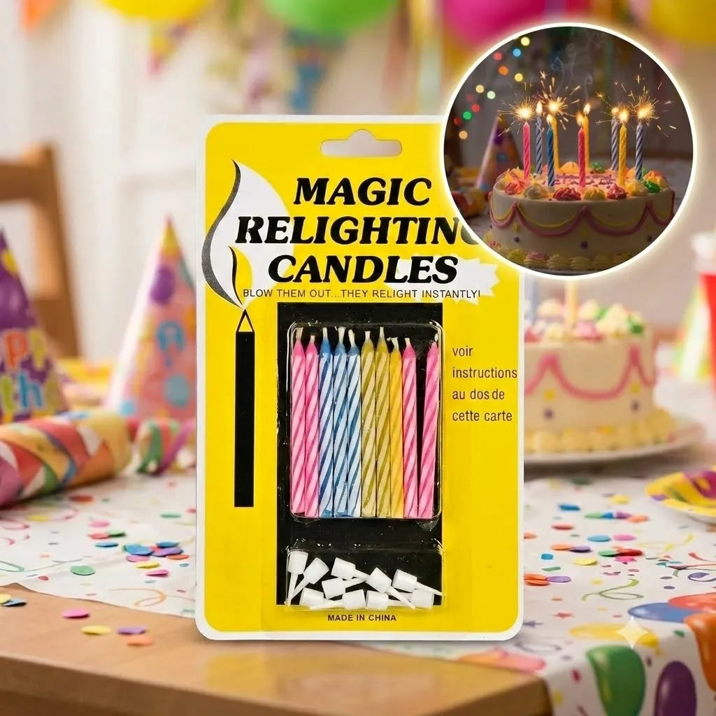 Birthday Party Magic Relighting Candles, 1 Packet