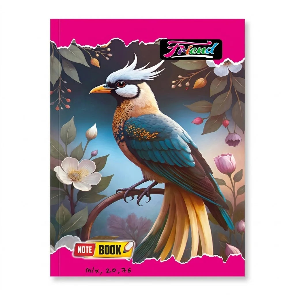 Friend 3 in 1 - Hindi, English & Maths Notebook / Copy for Students, 76 Pages