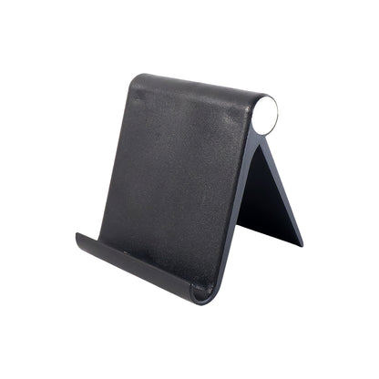 Plastic Foldable Desktop Mobile Stand (1 Pc  Black)