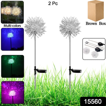Solar Powered Dandelion Garden Lights (2 Pc)