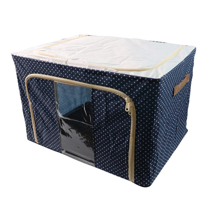 Foldable Steel-frame Clothes Storage Box - (50x40 Cm)