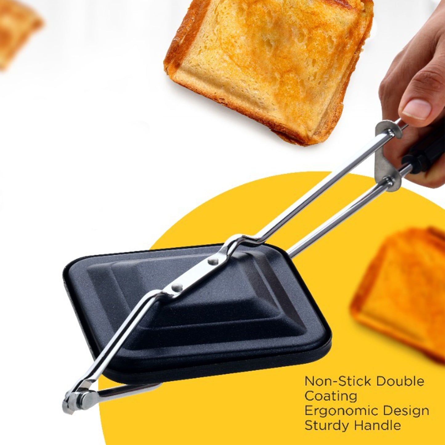 Apex Regular Non-stick Flame-based Sandwich Toaster